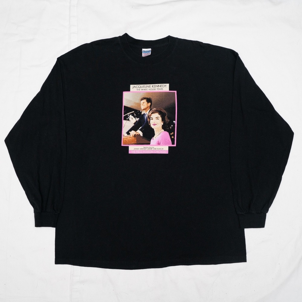 Vintage Jacqueline Kennedy White House Year Field Museum Chicago Long Sleeve XXL